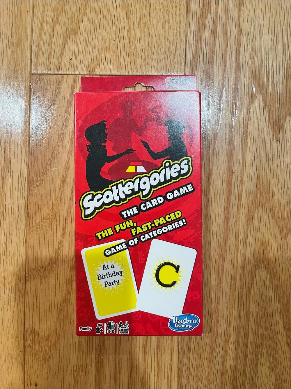 Hasbro Scattergories Card Game - Bright Red Box